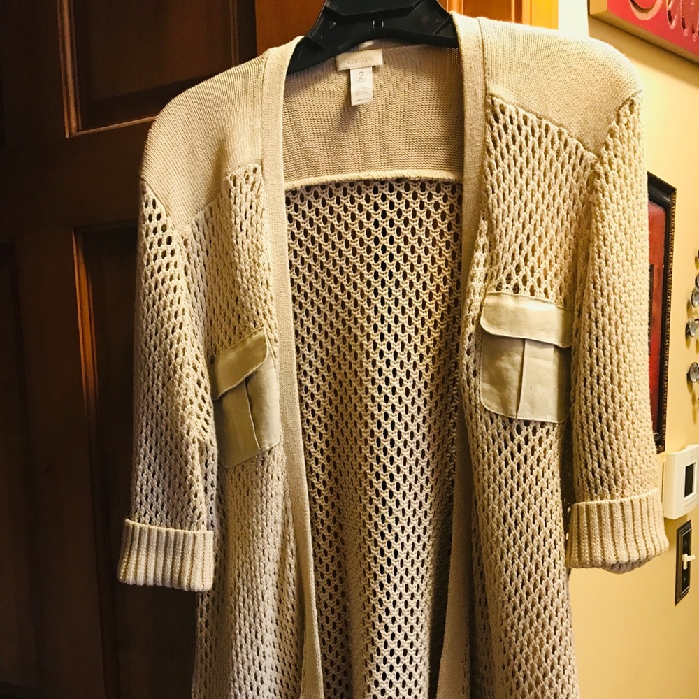 Chico safari short sleeve sweater
